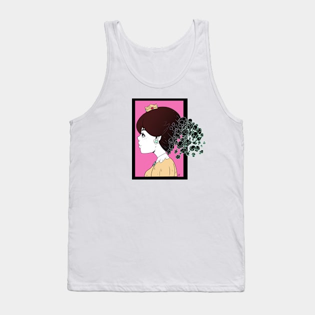 Mushrooms and Princess Tank Top by Taibatk5